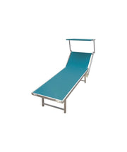 Set da 2 LETTINO MARE in alluminio con PARASOLE