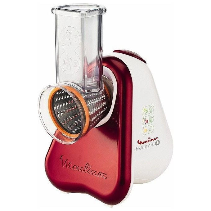 Moulinex DJ756G grattugia e spiralizzatore elettrici Grattugia elettrica Rosso, Bianco