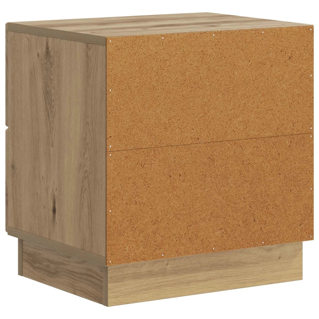 Armadio da Notte 2 pcs Rovere Artigianale 43 x 34,5 x 44,5 cm 895234