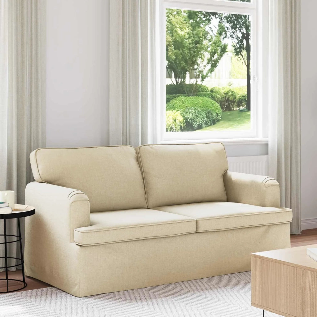 Divano Crema 162 x 80 x 85 cm Tessuto 42024495