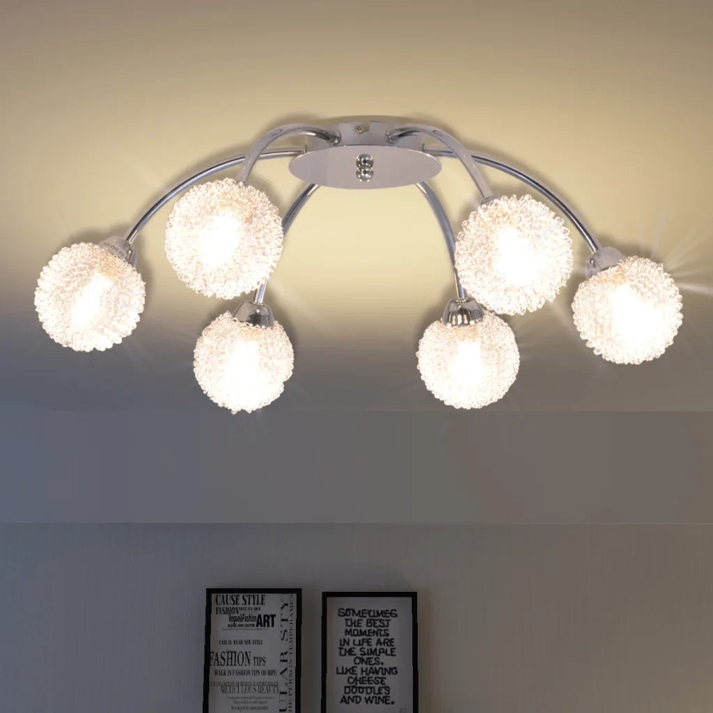 Lampadario da Soffitto con 6 Lampadine LED G9 240 W 50491