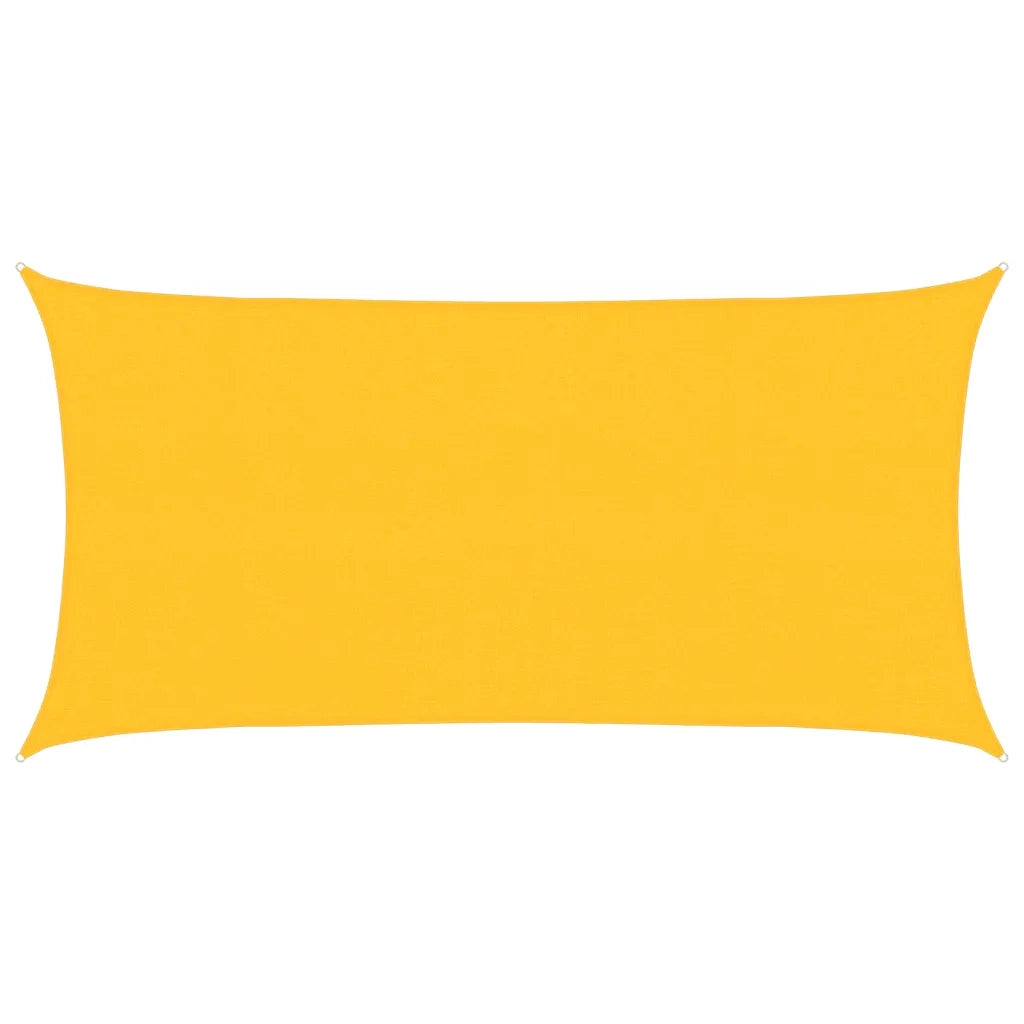 Vela Parasole-Telo Ombra-Vela Ombreggiante 160 g/m2 Gialla 2,5x5 m in HDPE