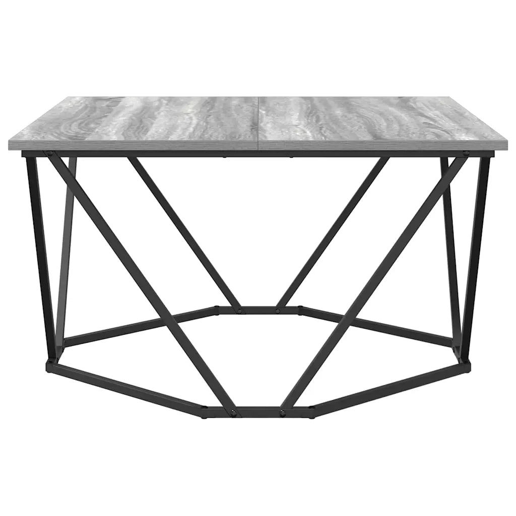 Tavolino da Salotto-Tavolino da soggiorno-Tavolo Grigio Sonoma 80 x 80 x 45 cm