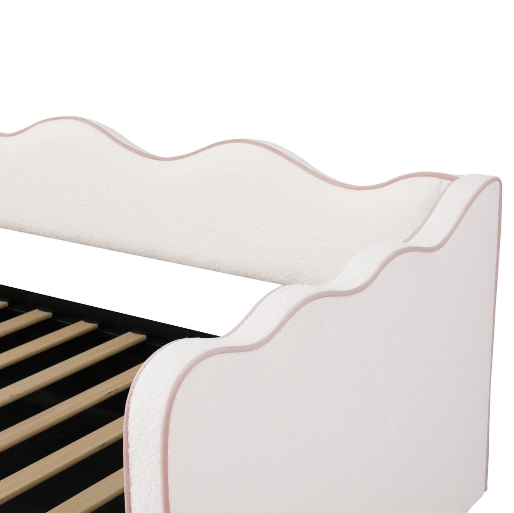 Letto da giorno imbottito 90x200 cm con contenitore idraulico e presa USB/Type-C