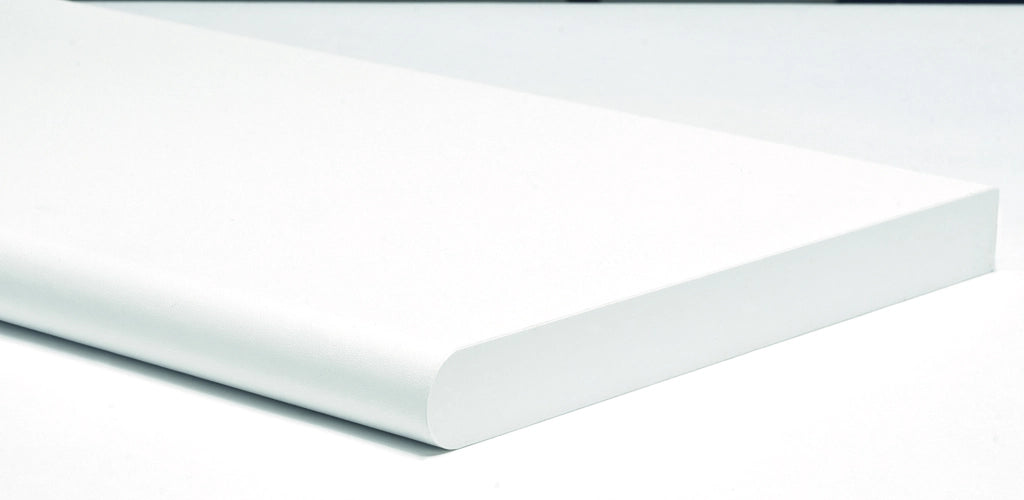 MENSOLA MURALE STONDATA Col. Bianco cm.100x25x2,5