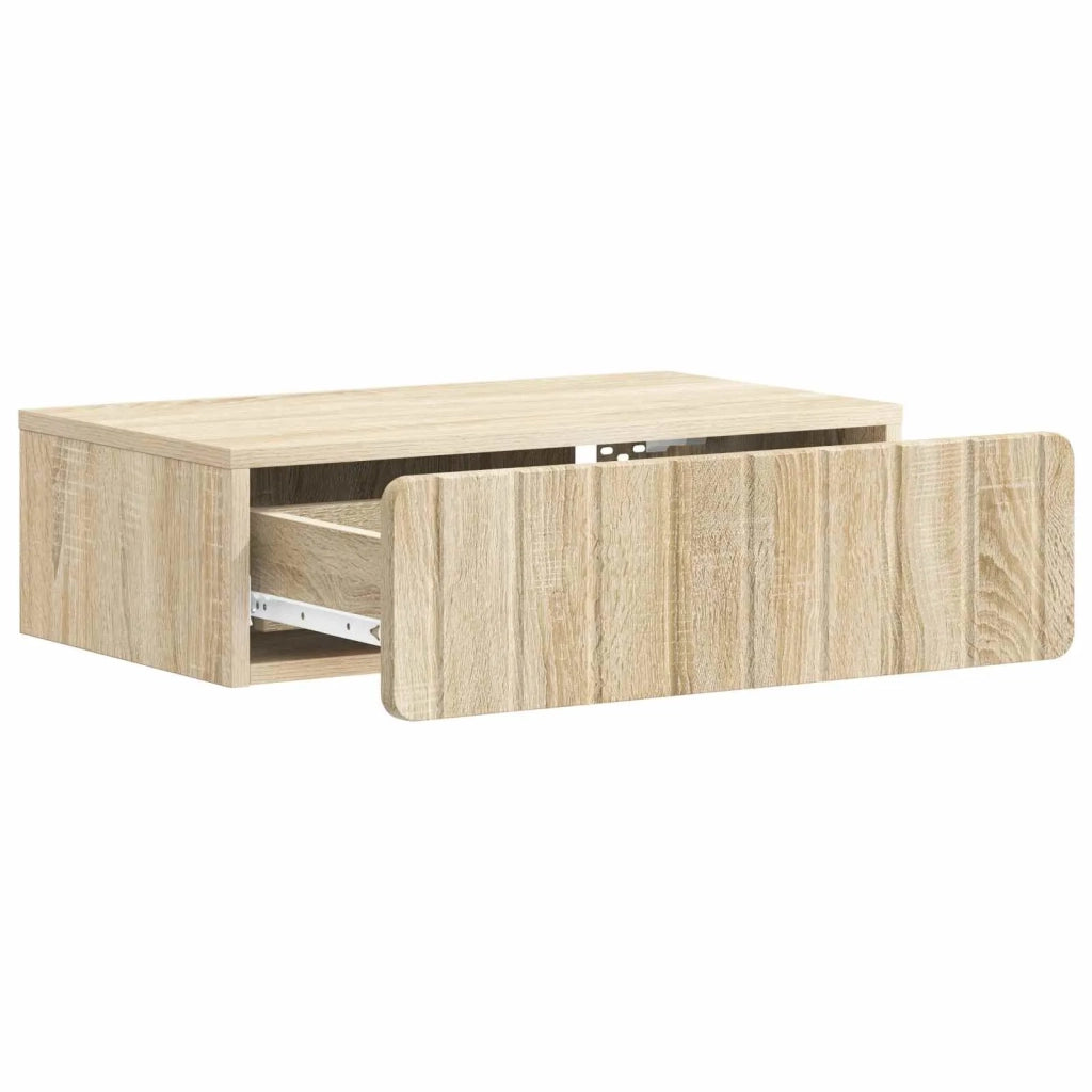 Tavolino da Parete Laterale | Tavolo laterale | Tavolino Rovere Sonoma 59 x 34,5 x 17 cm