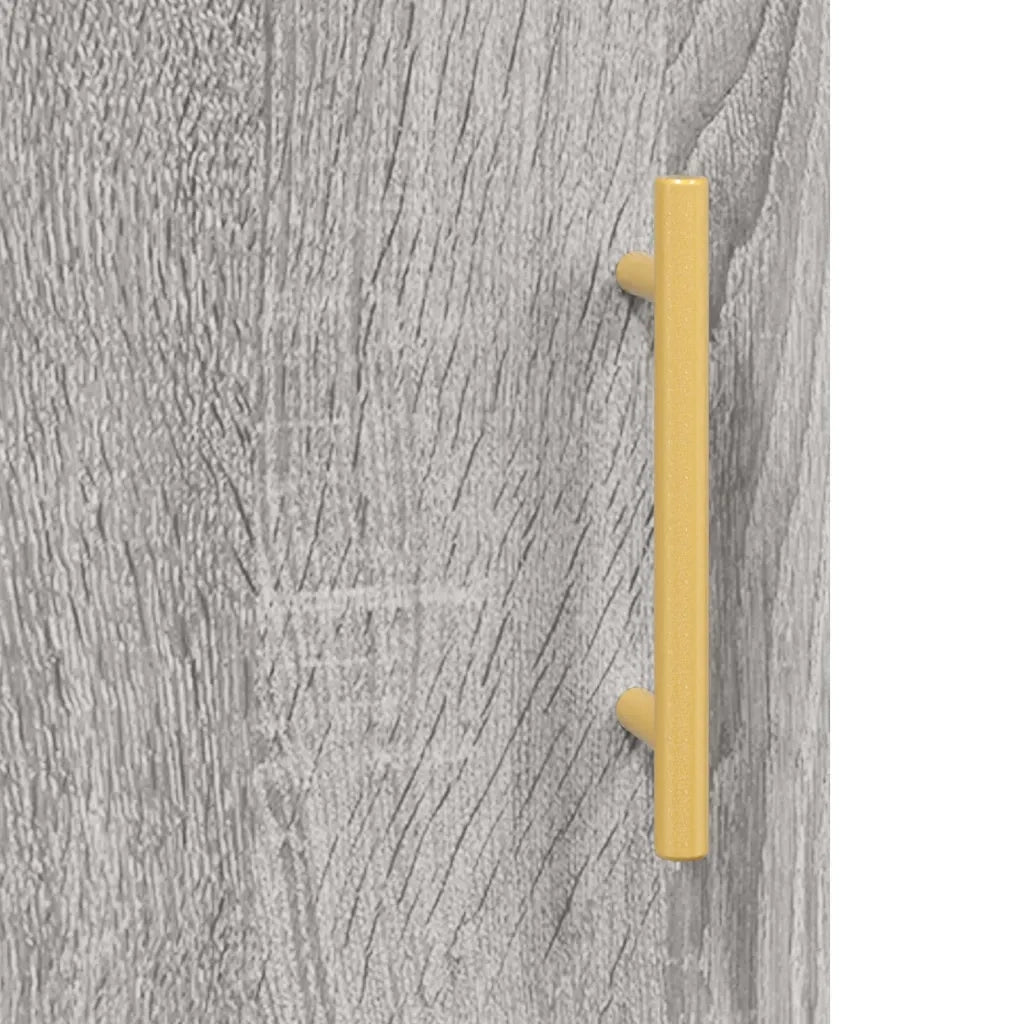 Credenza | Madia | Buffet da pranzo | Armadio da pranzo Grigio Sonoma 69,5x34x180 cm in Legno Multistrato