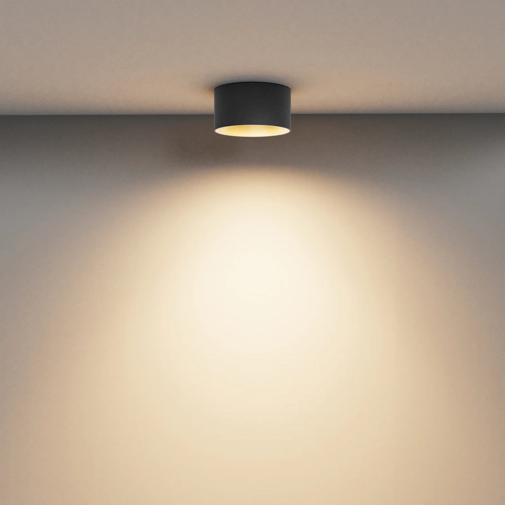 Maytoni Lampada Da Soffitto Moderna Vega 1 Luce LED Integrato Nero Alluminio