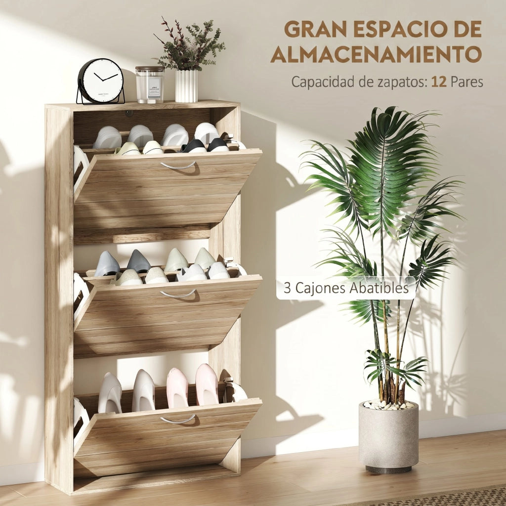 Scarpiera con 3 Ante ¨C Minimal ¨C Robe 12 Pares 88x132x19