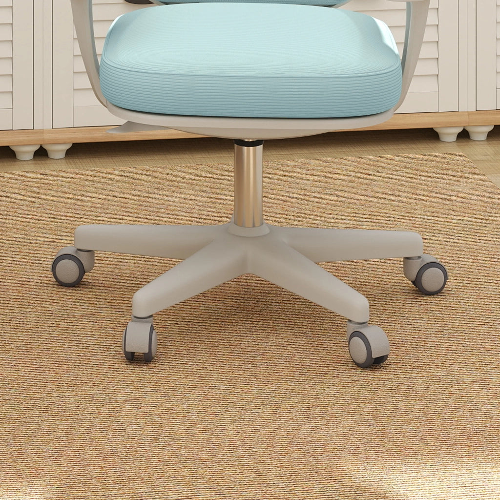 Sedia da Ufficio Ergonomica 55x48x82,5-94,5 cm ad Altezza Regolabile con Schienale in Poliestere Traspirante Verde