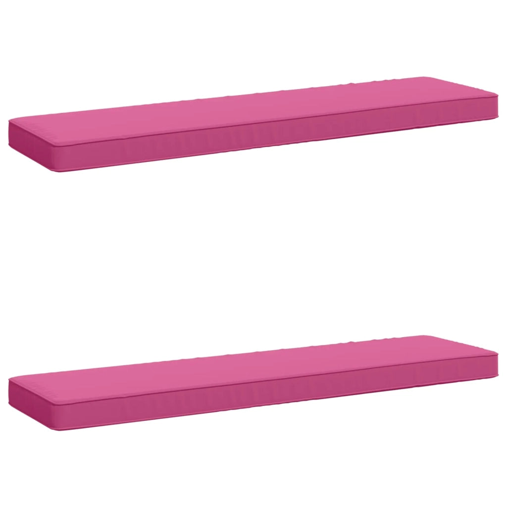 Cuscini per Panchina a 2 Pezzi VUGHT 2 pcs 100% Poliestere Rosa 950579