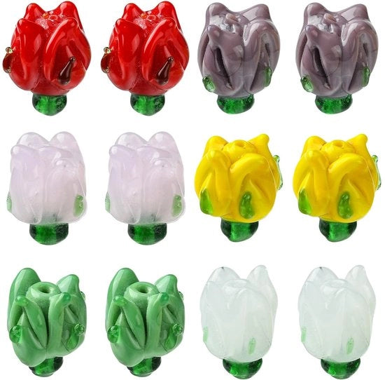 Accessori per gioielli - Fattore 10 pezzi - Collane in vetro - Creazione di gioielli - Progetti DIY - Materiale di alta qualità