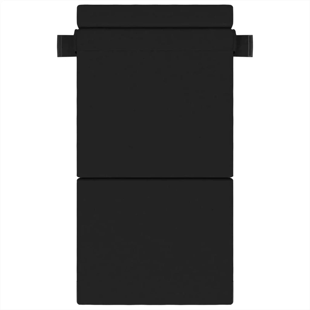 Divano letto | Sof¨¤ letto | Letto singolo Pieghevole Nero 70 x 80 x 60 cm Tessuto
