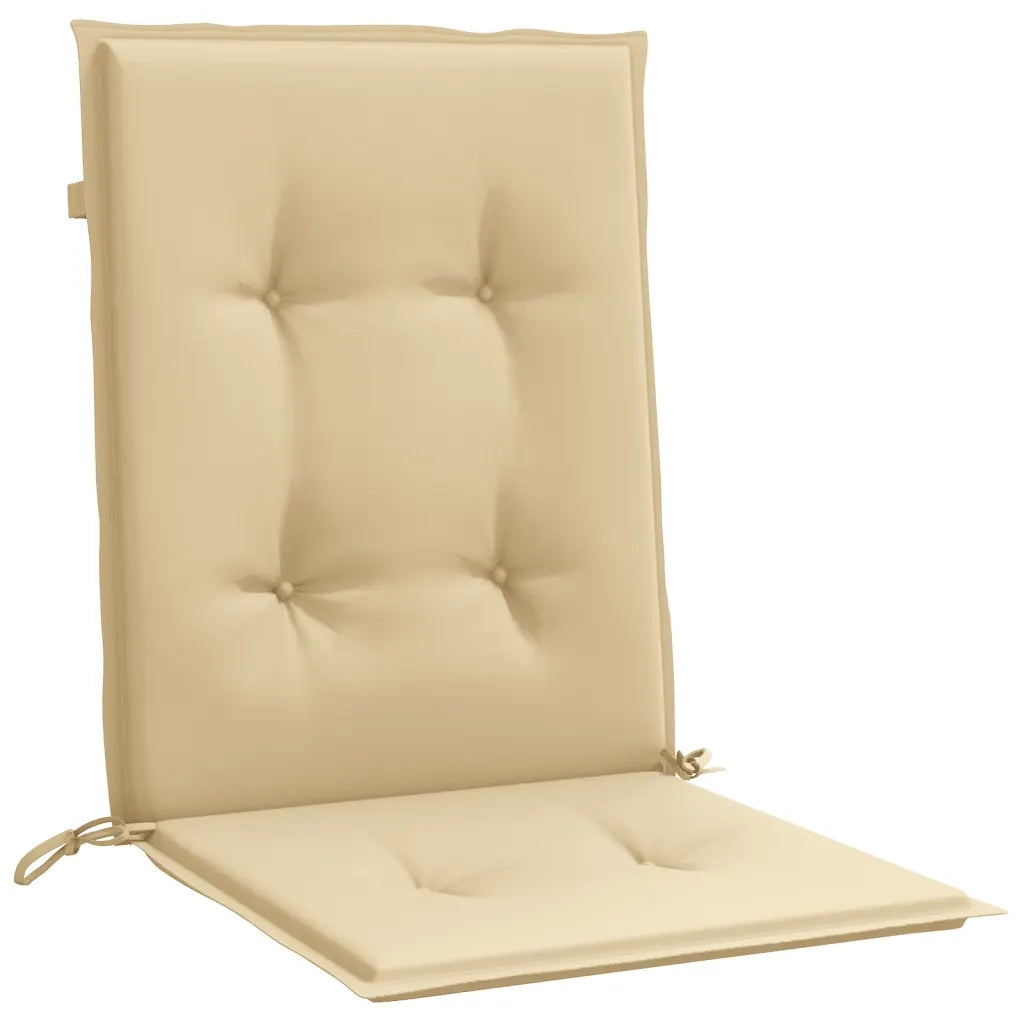 Cuscini Sedia Schiena Bassa 6 pz | Cuscini per sedie Beige M¨¦lange 100x50x4 Tessuto