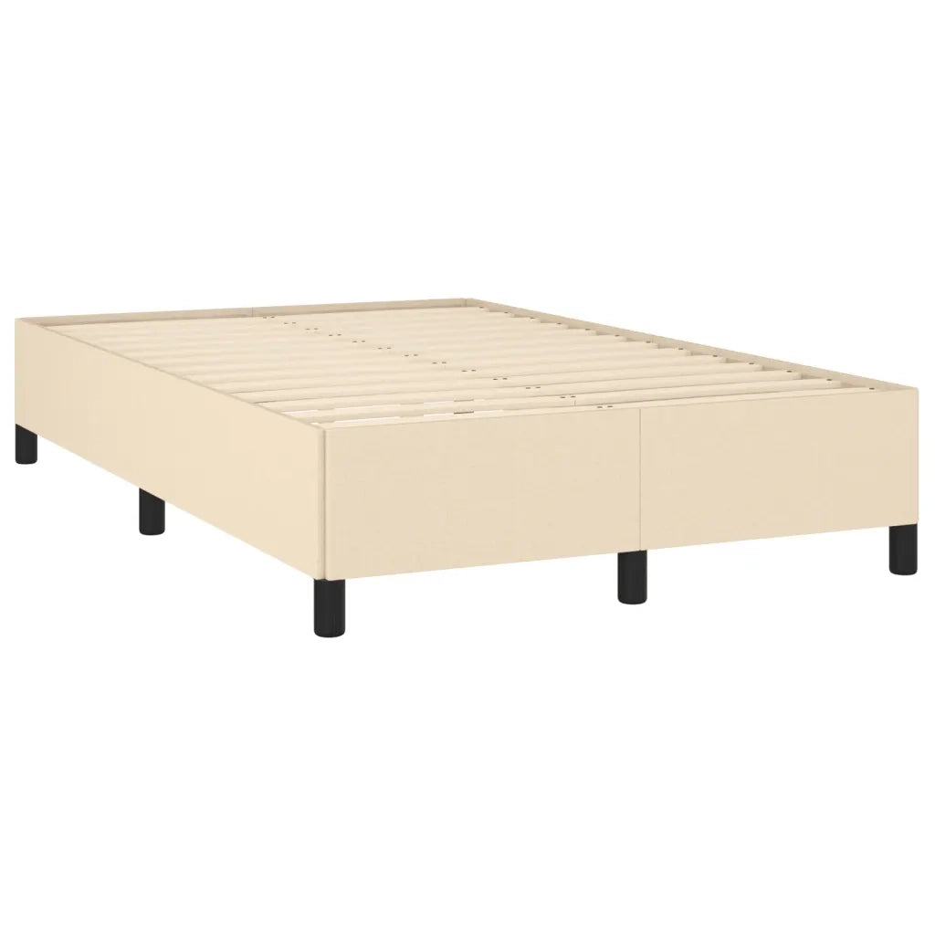 Giroletto a Molle con Materasso Crema 120x190 cm in Tessuto 3270360