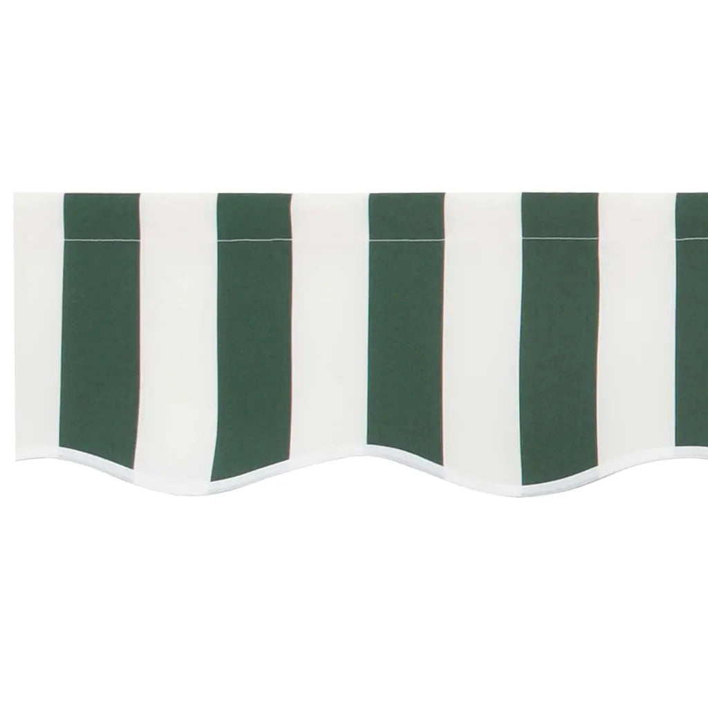 Telo di ricambio per tenda da sole Verde e Bianco 380 x 345 cm 42000659