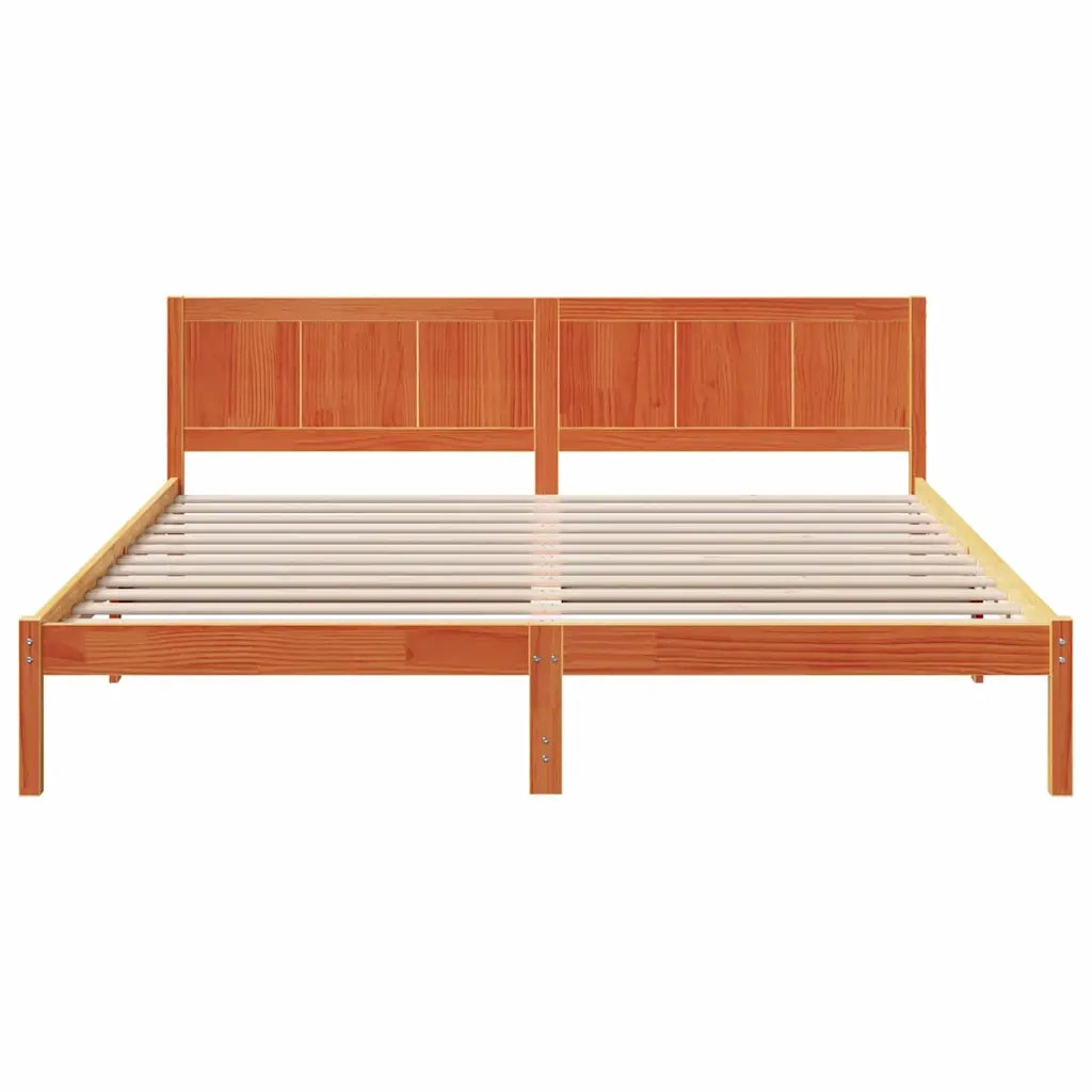 Struttura del letto Marrone 180 x 200 cm Legno massello di pino 872181