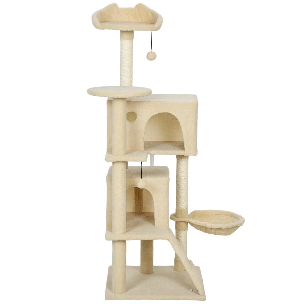 Letto per Gatti con Piattaforme Cuevas e Posti di Sisal ¨C zephmum ¨C Beige 140 cm
