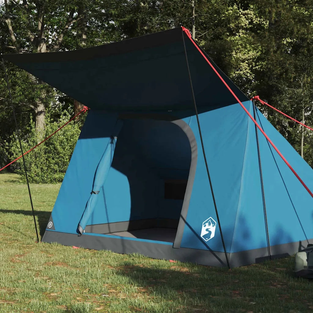 Tenda da campeggio con tetto-Tenda per Escursionismo Blu 282 x 225 x 154 cm taffet¨¤