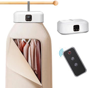 Asciugacapelli portatile, mini-aspirapolvere con telecomando, piccola asciugacapelli elettrica pieghevole con sacchetto di asciugatura. Adatto per viaggi, camper, casa e appartamento.