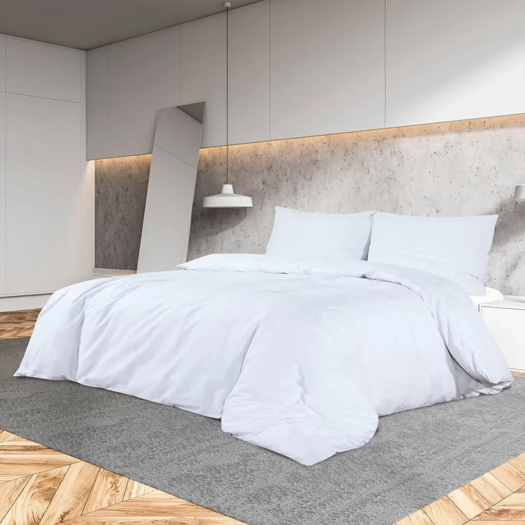Set Copripiumino Bianco 240x220 cm in Cotone CFW5532933
