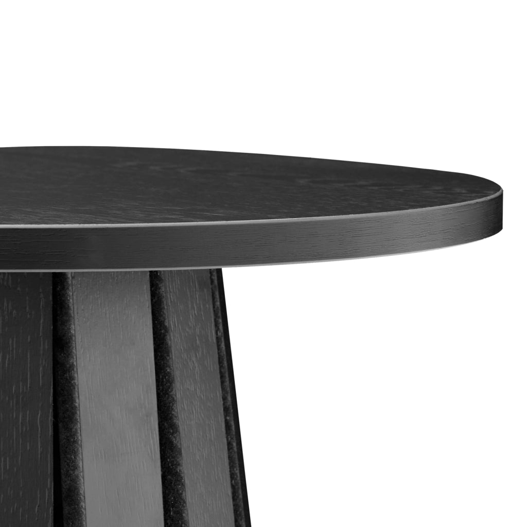 LIVTavolino rotondo in stile scandinavo nero
