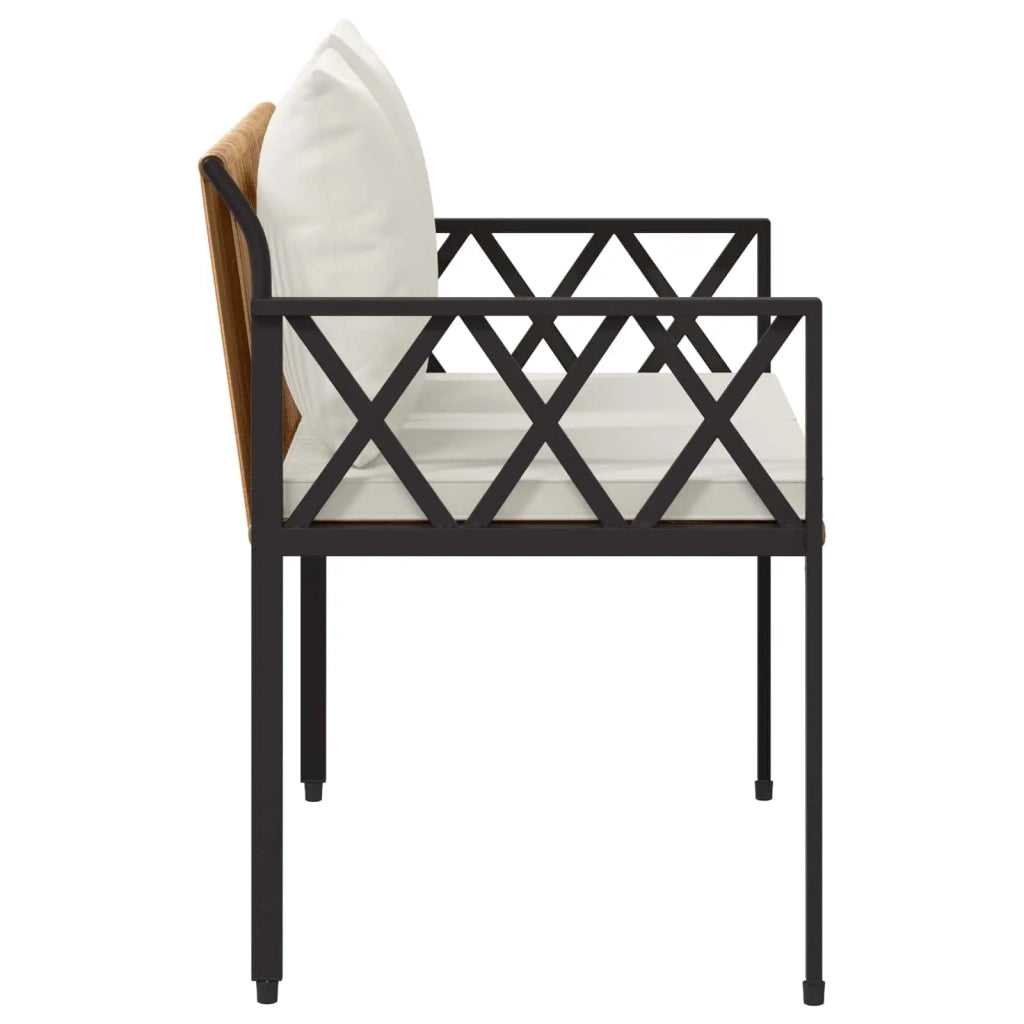 Panchine da esterno 2 -Seater 116 x 56 x 75 cm polyrattan 42025354