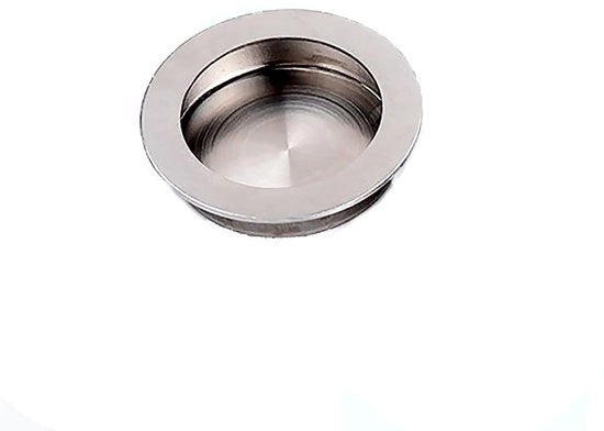 Maniglia per porta scorrevole in acciaio inossidabile - maniglia nascosta - adatta a porte scorrevoli e porte a cassettone - inclusa la vite a croce 4 pezzi - diametro 70mm - per uso residenziale e commerciale - maniglia per porta
