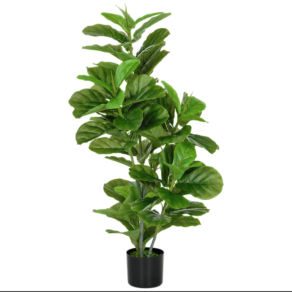 Pianta Finta Ficus ¨C Minimal ¨C Verde 110 cm con Vaso