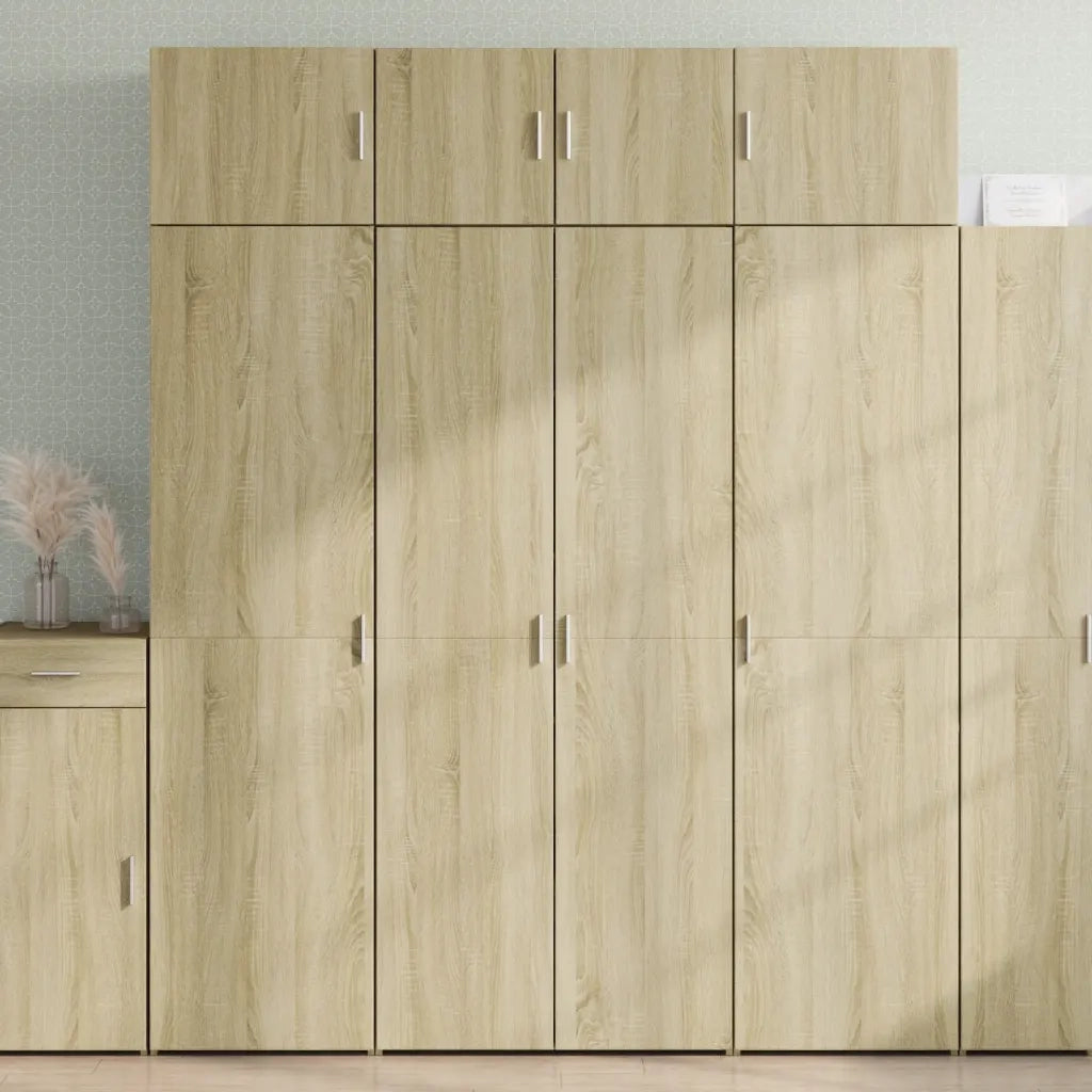 Credenza Rovere Sonoma 80x42,5x185 cm in Legno Ingegnerizzato