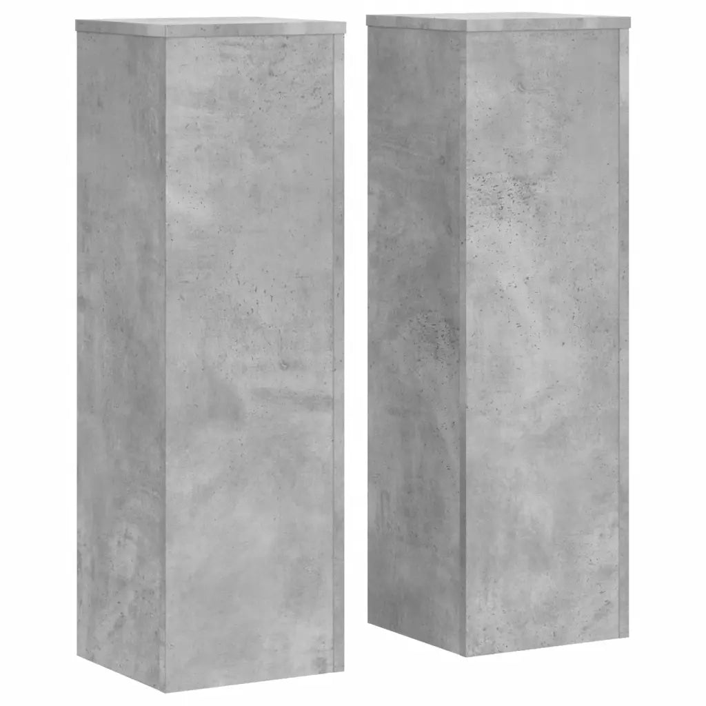 Supporti per piante | Sostegno per piante 2 pz Grigio 25x25x80 cm Legno Multistrato