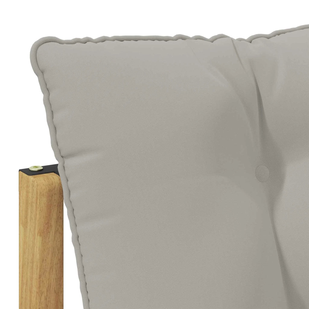 Set di divani da esterno con cuscino Bianco e Grigio Chiaro 901658