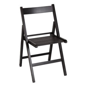 SEDIA PIEGHEVOLE in legno LIBERTY NERO 4 pezzi
