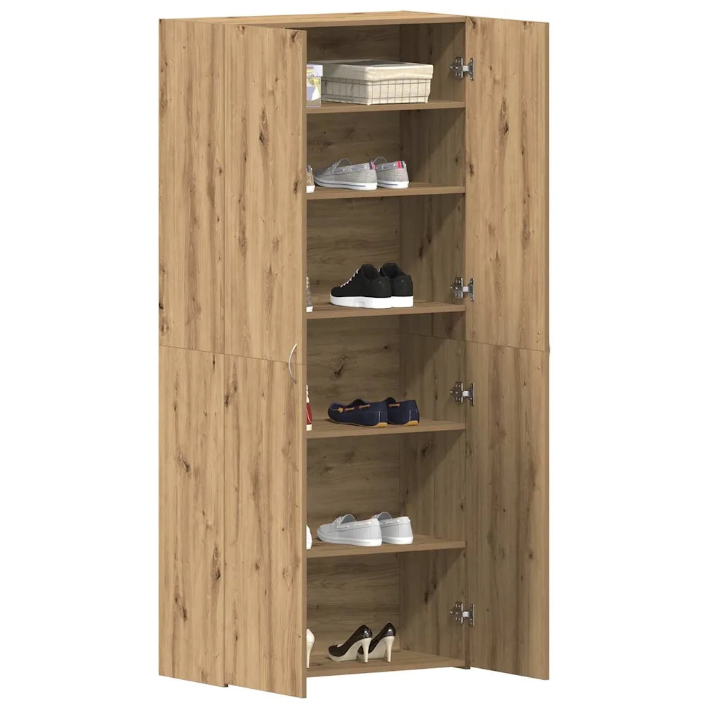 Scarpiera | Mobile per scarpe Marrone 80 x 35.5 x 180 cm Legno multistrato