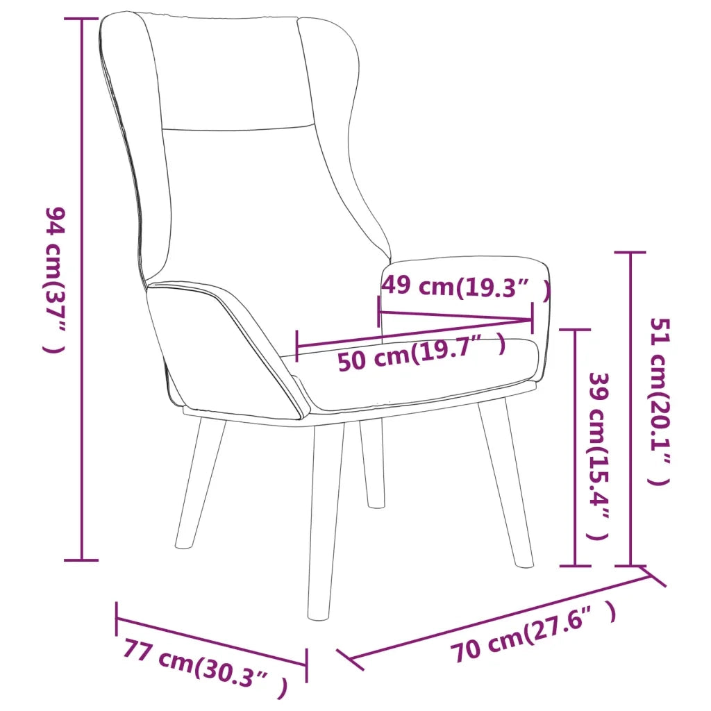 Sedia Relax Tortora in Tessuto 341403