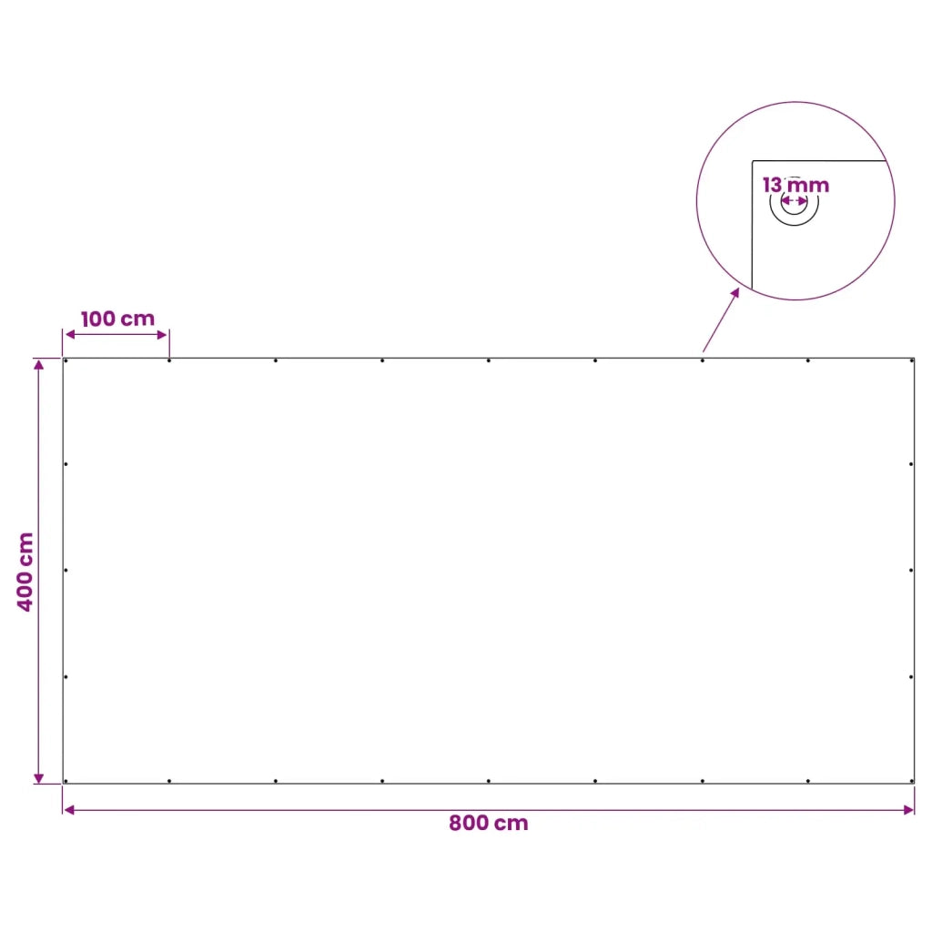 Telo con Occhielli Blu 4 x 8 m 180 gsm PE 42039503