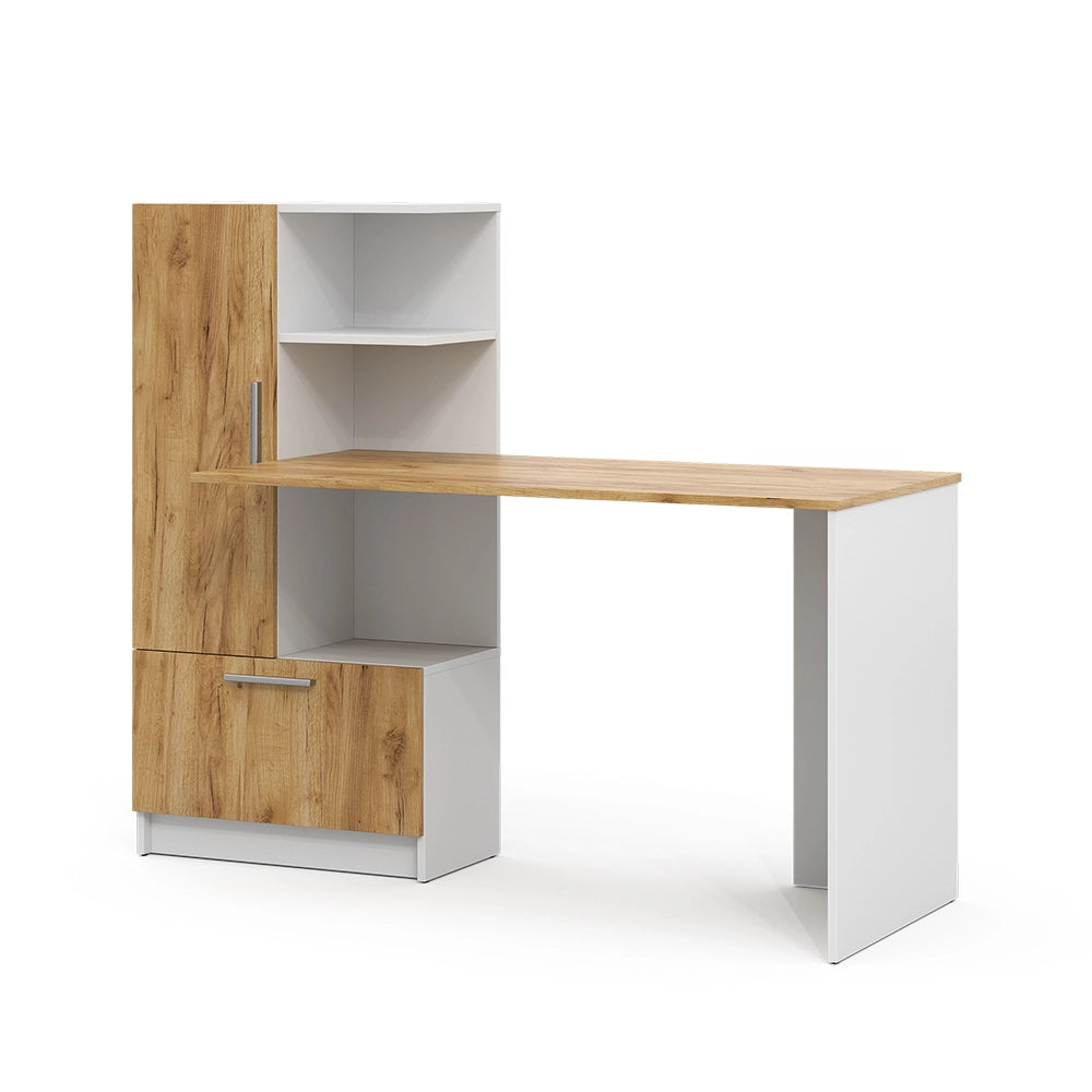 Scrivania Tomy Bianco/Rovere dorato 150 x 59 cm Vicco