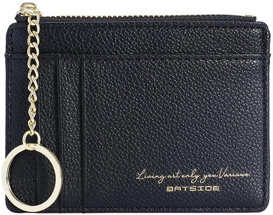 Portafoglio per donna Mini - Portamonete in PU e pelle - Chiusura a cerniera - 8 tasche per carte - Resistente allo scarto - Progettato per il comfort