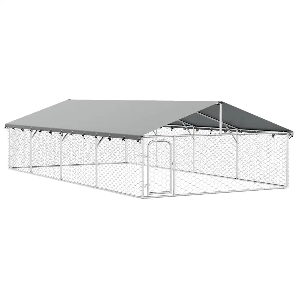 Gabbia per Cani da Esterno con Tetto 600x300x150 cm 171502