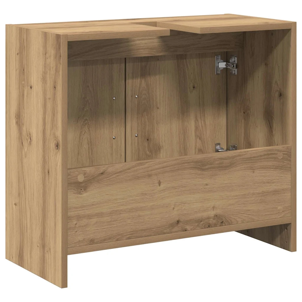 Mobile da Bagno con porta Rovere artigianale 63 x 29 x 55 cm 869207