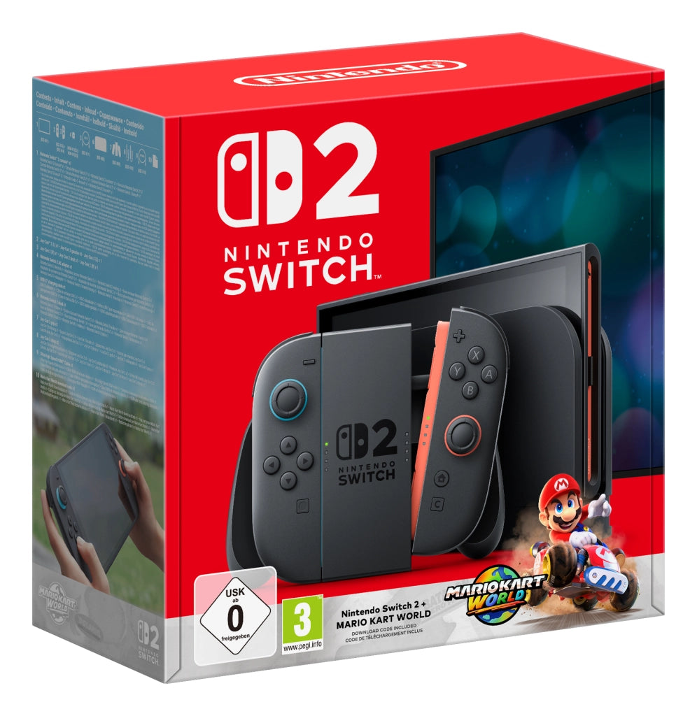 Nintendo switch 2 + mario kart world console da gioco portatile 20,1 cm (7.9") 256 gb touch screen wi-fi nero - 10015920