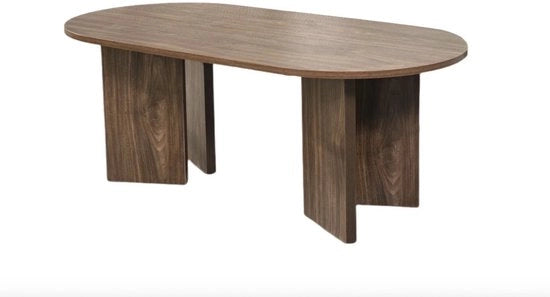 Tavolo da salotto 120x60 cm – Melamina – Tavolo basso minimalista per soggiorno – Design scandinavo e giapponese – Tavolo da caffè moderno