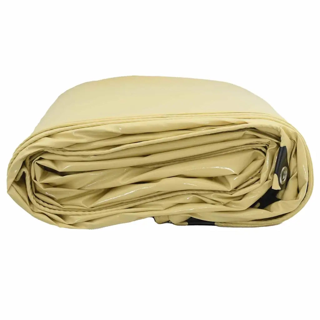 Telo 650g / m² Beige 5 x 6 m Tela con rivestimento in PVC 42017744