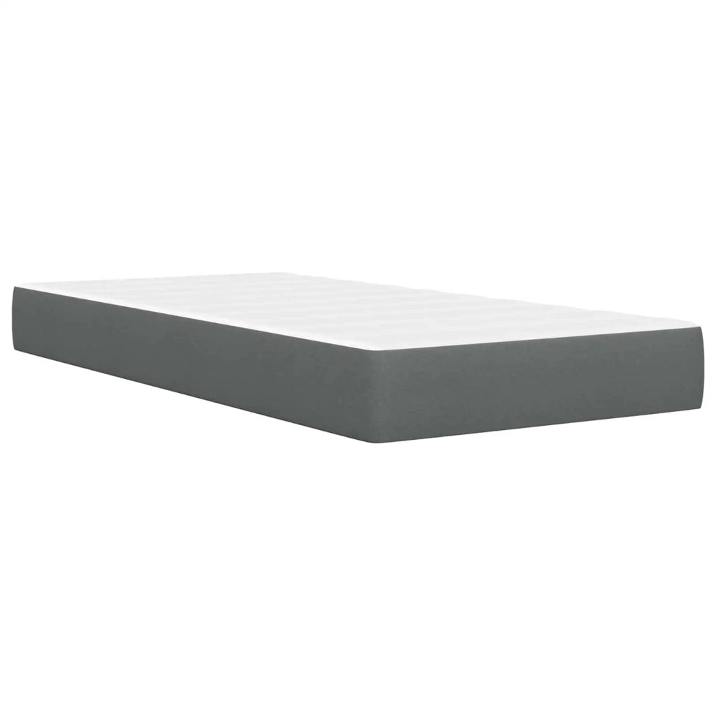 Struttura del letto-Giroletto Grigio scuro 100 x 200 cm Poliestere