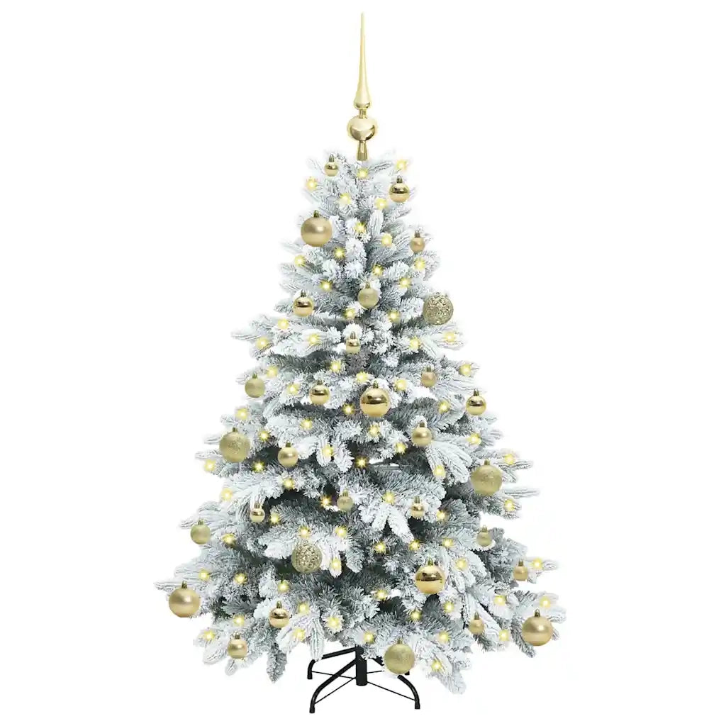 Albero di Natale artificiale con 150 LED Bianco 120 cm PE e PVC 3397592