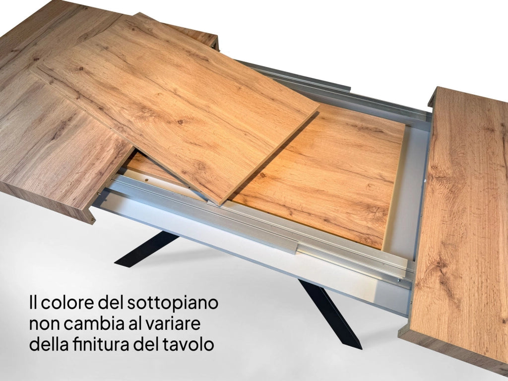 Tavolo Allungabile 160-264x90x80 cm Volantis Evolution Noce