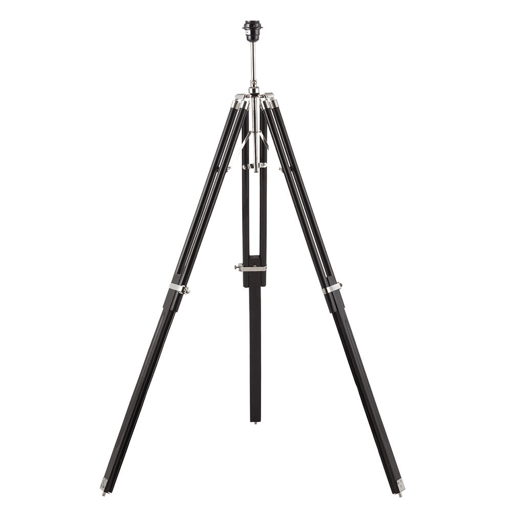 Base lampada da terra treppiede legno scuro E27 Endon