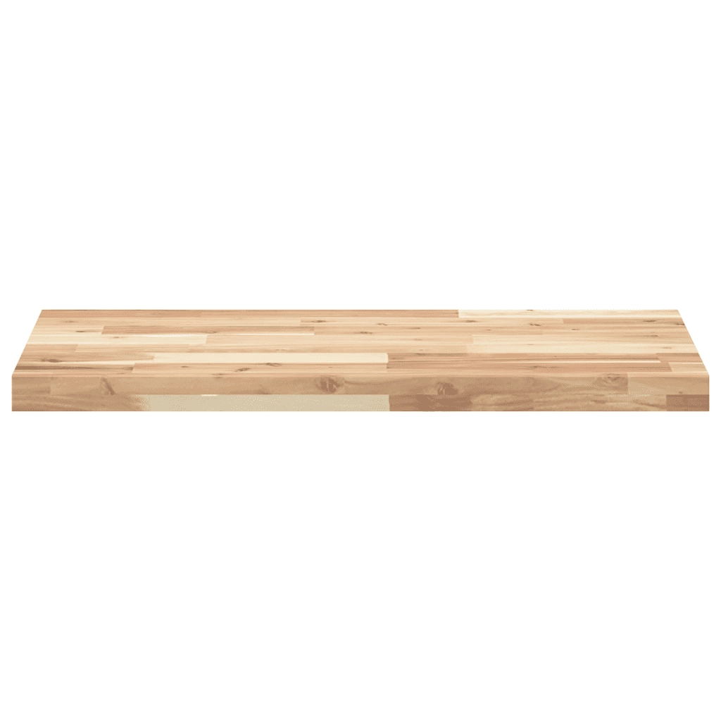 Piano da Bagno Non Trattato 140x40x4cm Legno Massello di Acacia CFW2859038