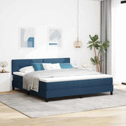 Letto a molle con materasso con led Blu 180 x 200 cm Tessuto 3342232