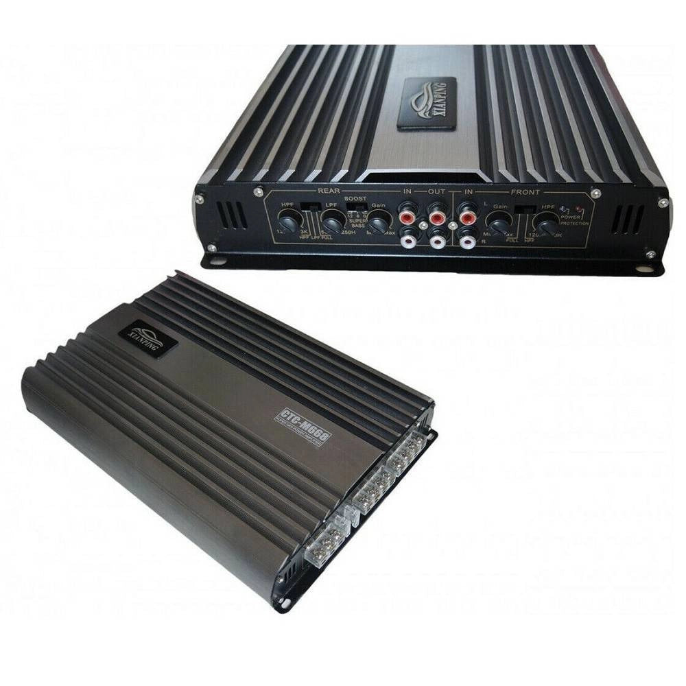 Trade Shop - Amplificatore Auto Stereo Audio 4 Canali 6800 W 4ohm Fino 160 W Rms 12v Ctc-m668 -